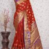 Kanjivaram Traditional Silk Red Saree