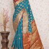 Women's Wedding Silk Sky Blue Saree