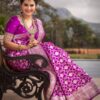 Kanjivaram Traditional Purple Saree