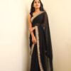 Fancy Work Border Black Saree