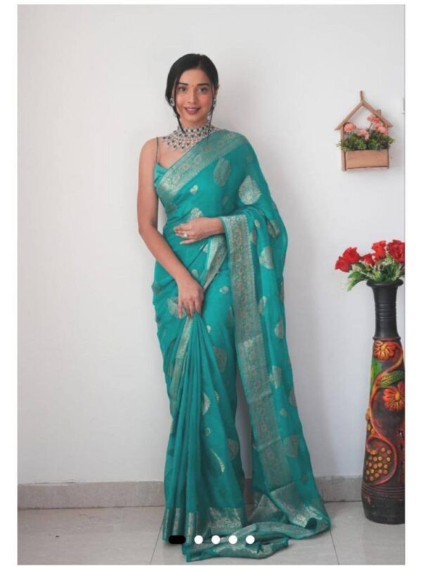 Sky Blue Saree