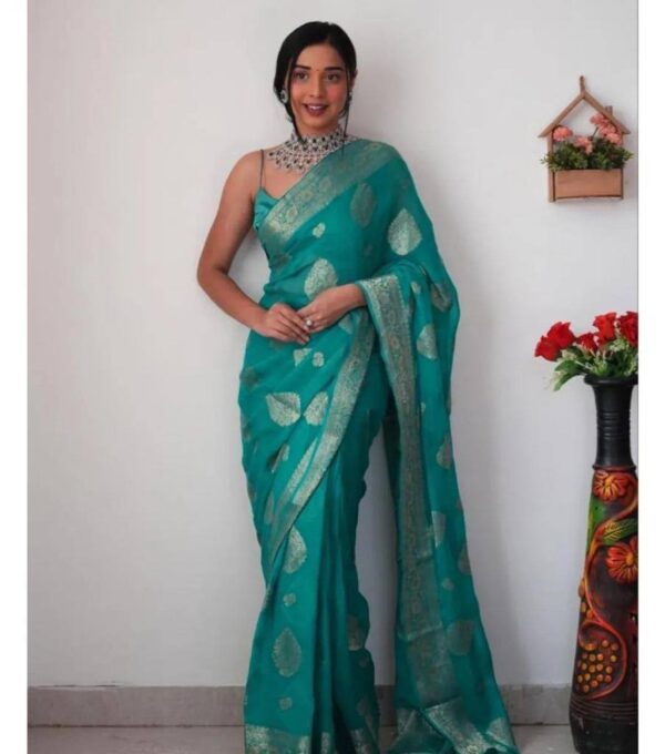 Sky Blue Saree