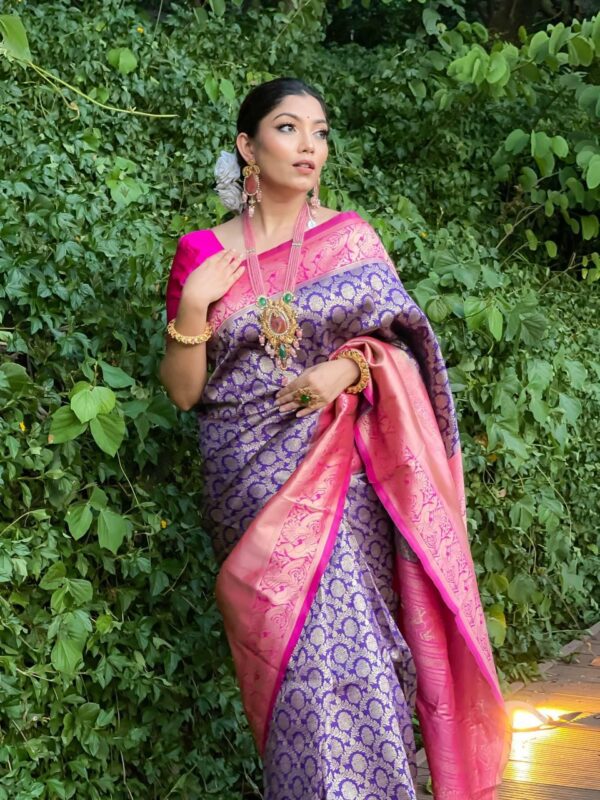 Purple Saree