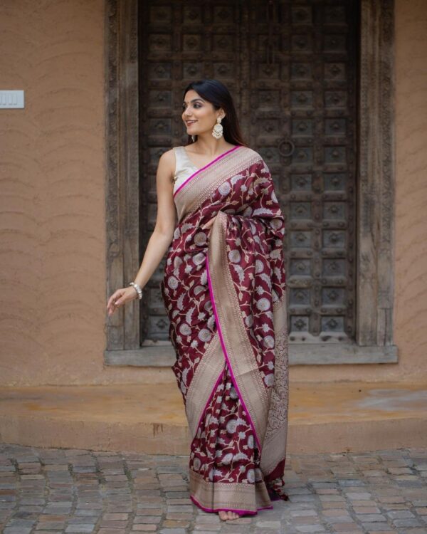 Purple Saree