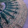 Pakistani Bridal Green Lahenga Choli