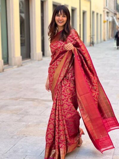 Soft Silk Women's wear Pink Saree