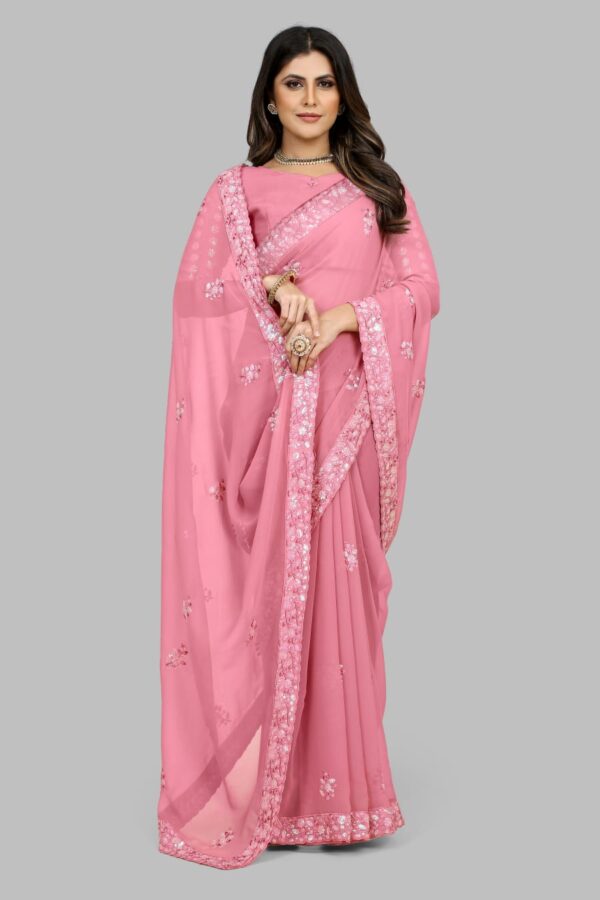 Pink Saree