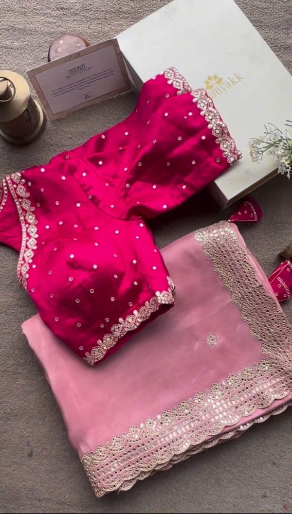 Pink Saree