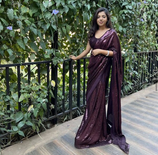 Purple Saree