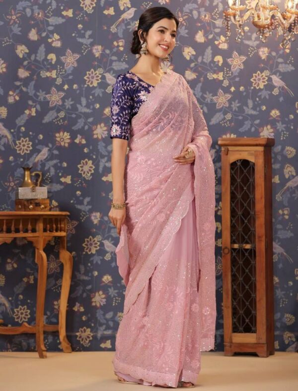 Pink Saree