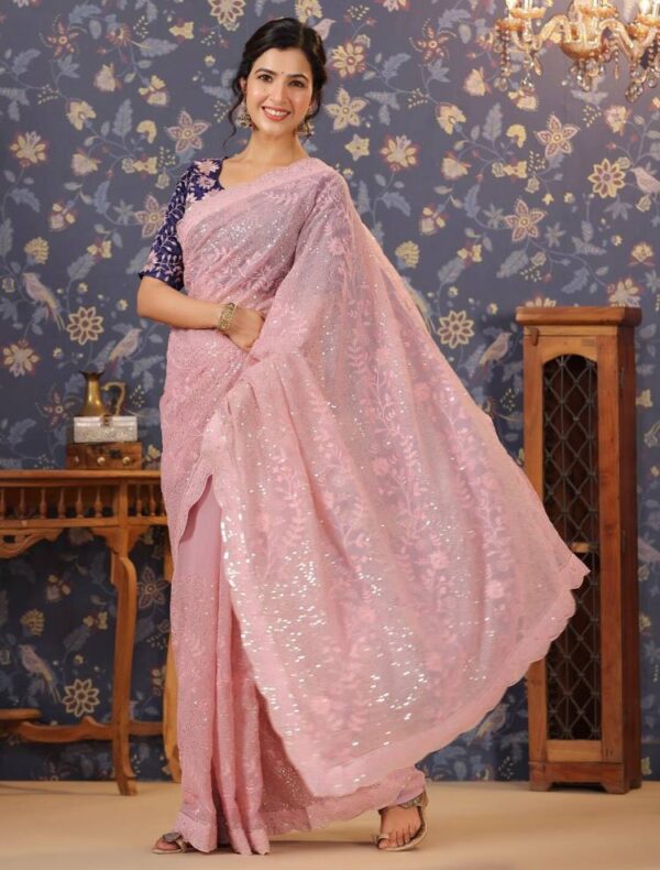 Pink Saree