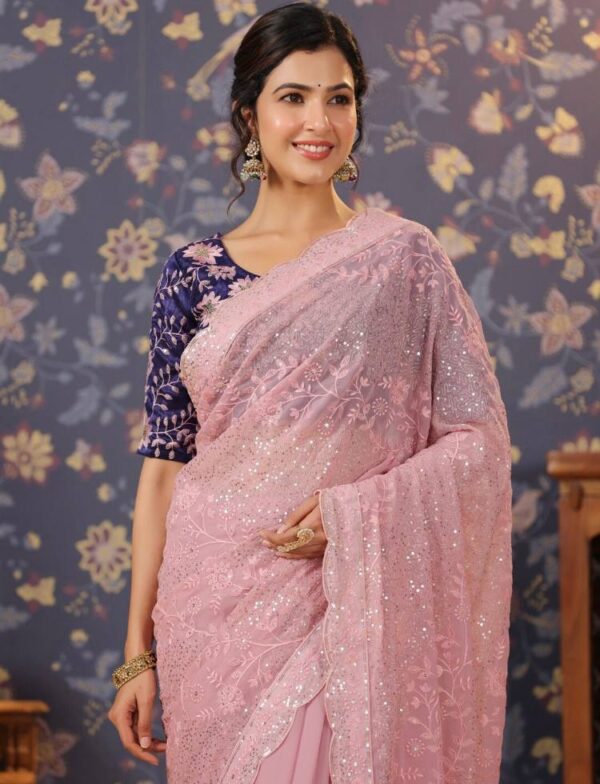 Pink Saree