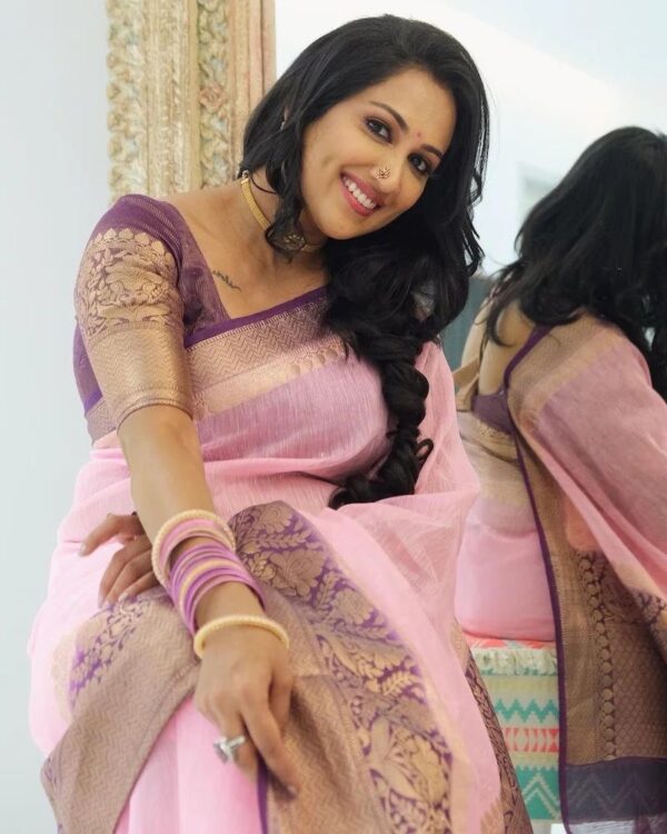 Pink Saree