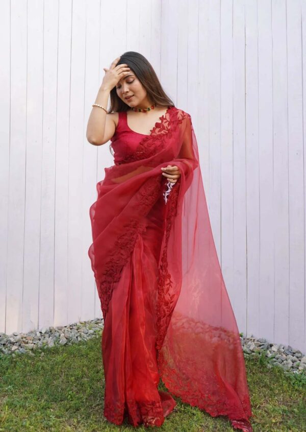 Red Saree