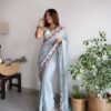 Sky Blue Saree