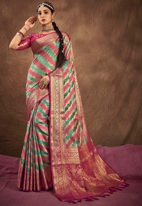 Wedding Fancy Silk Multi Saree