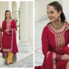 Red Wedding Party Wear Pakistani Suit