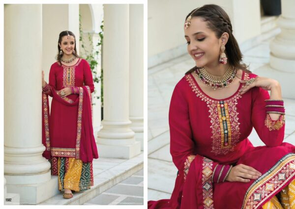 Red Wedding Party Wear Pakistani Suit