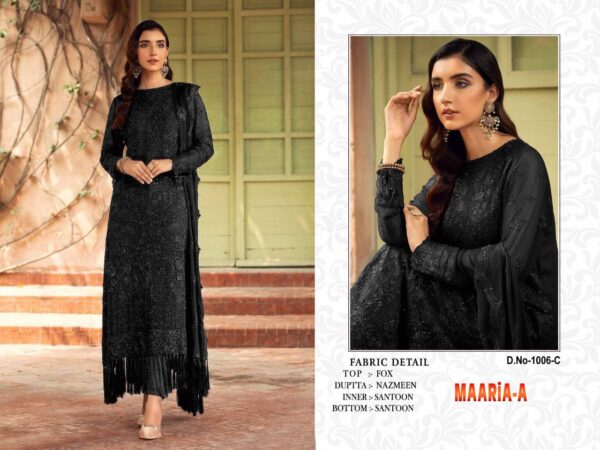 Fancy Work Black Pakistani Dress