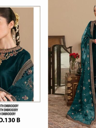 Wedding Wear Blue Pakistani Suit