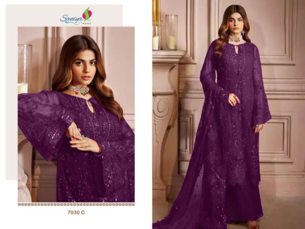 Stylish Women Purple Pakistani Suit