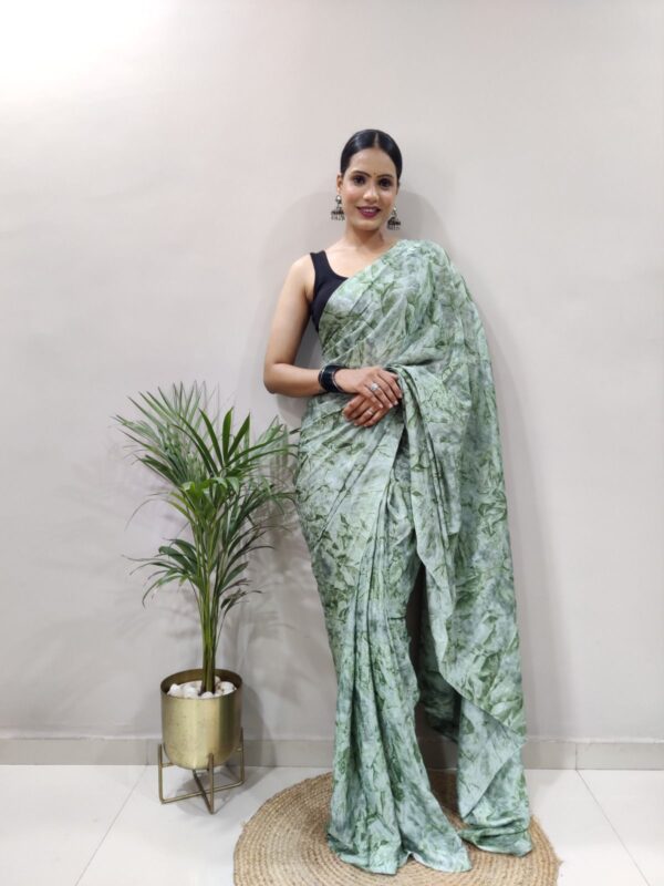 Party Green Ready to wear Saree