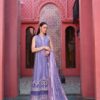 Lavender Wedding Pakistani Dress