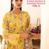 Stylish Printed Yellow Pakistani Dress