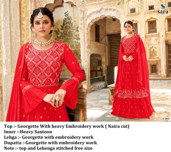 Embroidery Wedding Red Pakistani Dress