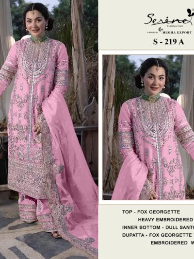 Embroidery Work Wedding Pakistani Suit