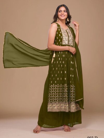 Fancy Mahendi Function Wear Dress