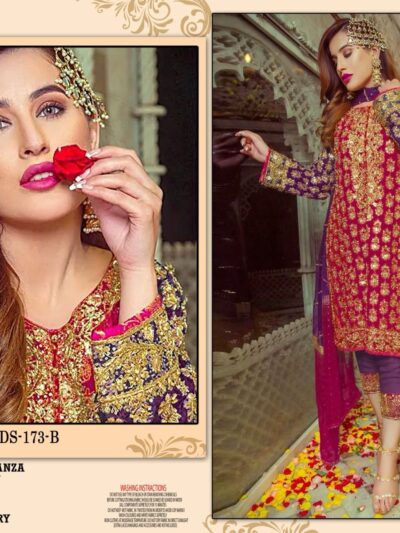 Fancy Sequence Red Pakistani Dress