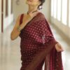 Maroon Saree