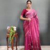 Pink Stylish Women's Ready to wear Saree