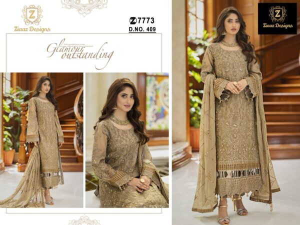 Wedding Function Gold Pakistani Dress