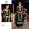 Embroidery Work Green Pakistani Suits