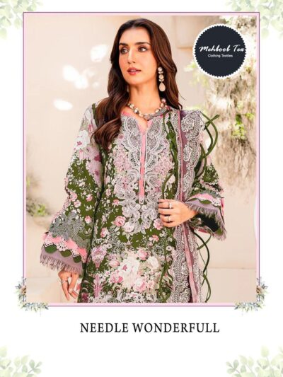 Women Green Shed Semi Stitched Pakistani Suits