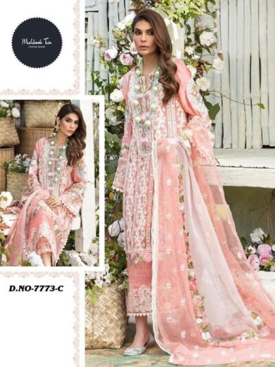 Stylish Embroidery Pink Pakistani Suits