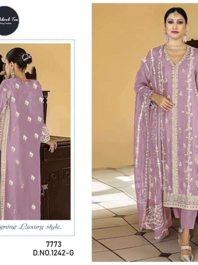 Wedding Semi Stitched Pink Pakistani Suits