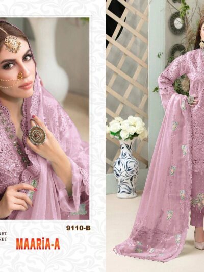 Pink Fancy Work Pakistani Salwar Suits