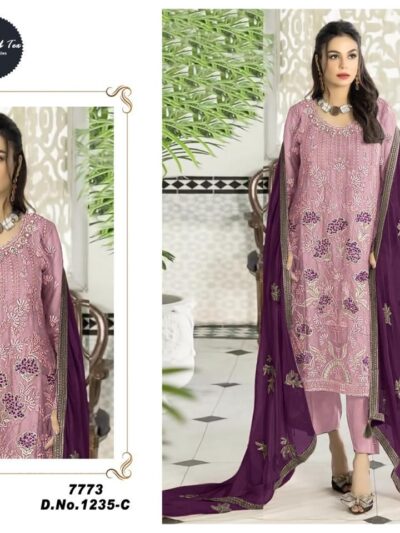 Fancy Wedding Work Pink Pakistani Dress