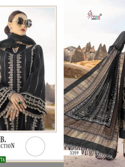 Stylish Work Black Pakistani Dress