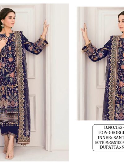 Stylish Women's Blue Pakistani Suits