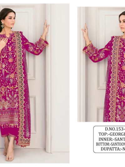 Pink Wedding Semi Stitched Pakistani Suits