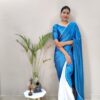 Half-Half Satin Ready to Wear Saree