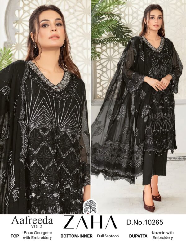 Women's Stylish Work Black Pakistani Suits