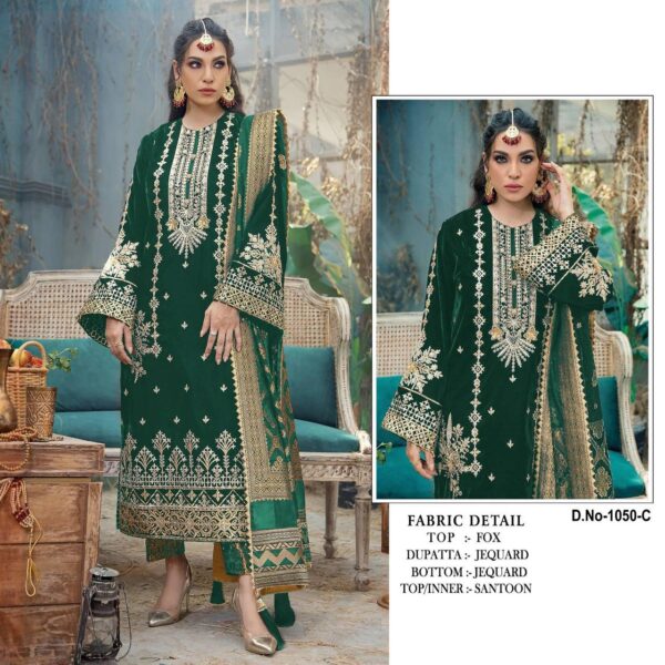 Traditional Green Work Pakistani Dress