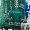 Traditional Women Wear Green Pakistani Suits