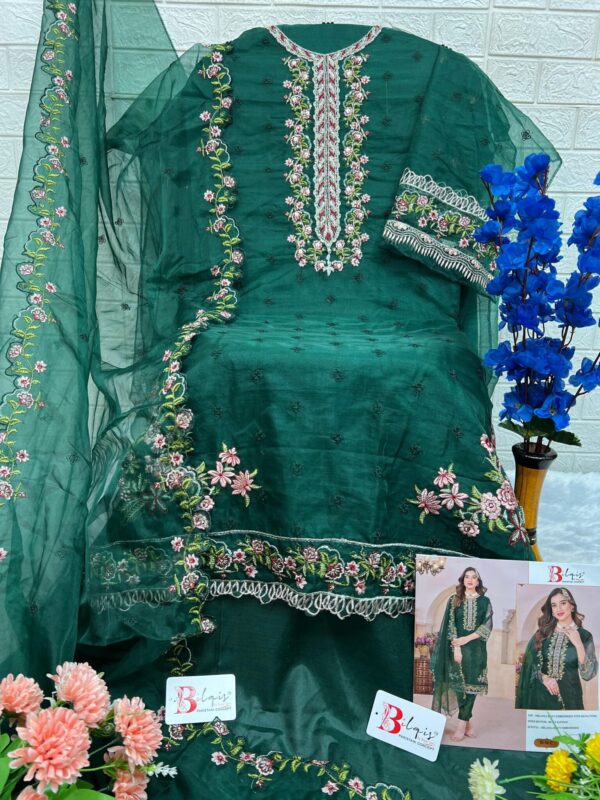 Traditional Women Wear Green Pakistani Suits