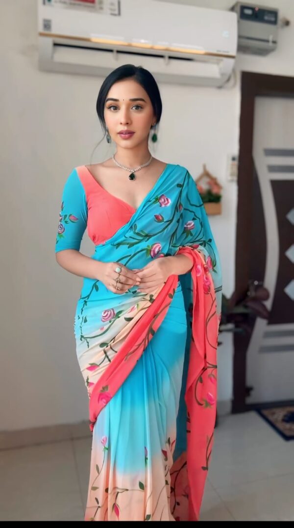 Designer Georgette Ready to Wear Saree